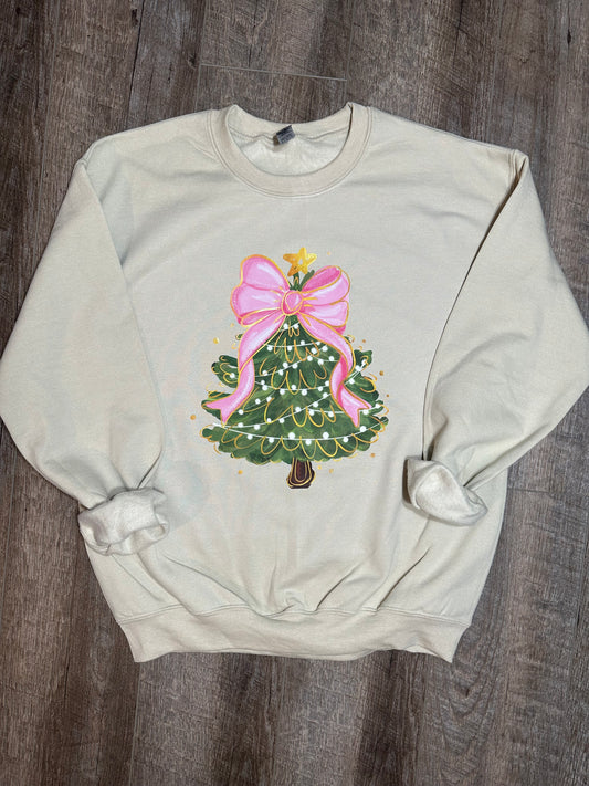 Pink Bow Christmas Tree