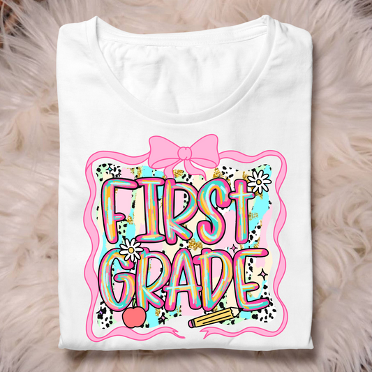 Pink Brush Stroke Grade Level