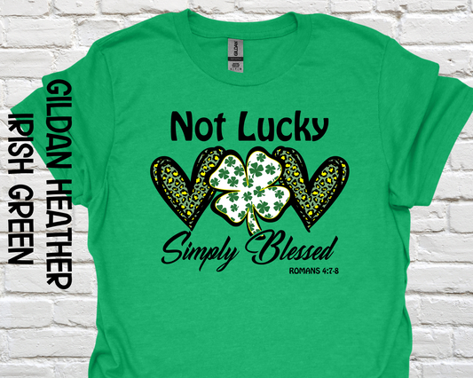 Not Lucky - Simply Blessed Shamrock hearts