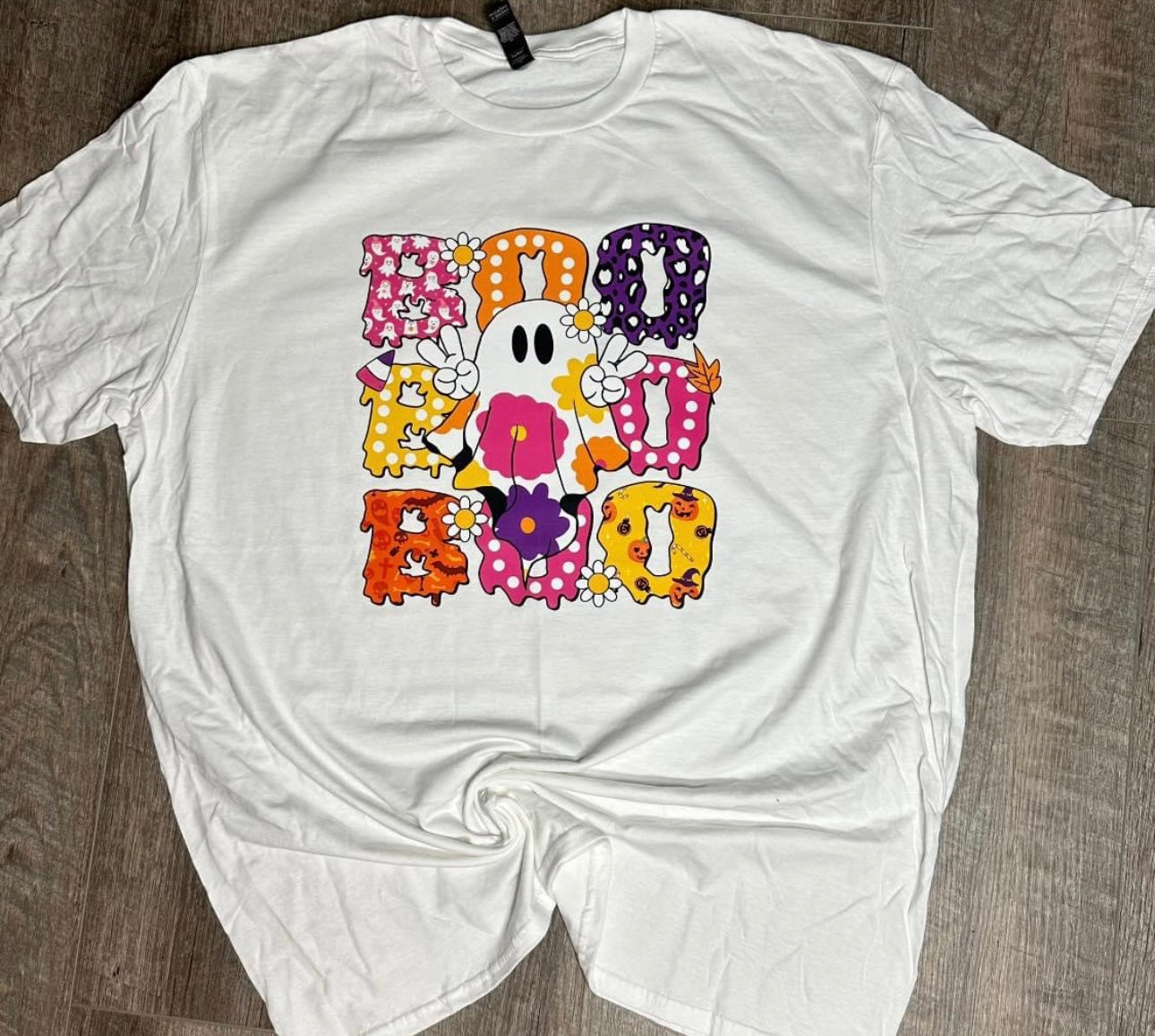 Floral Boo Stacked