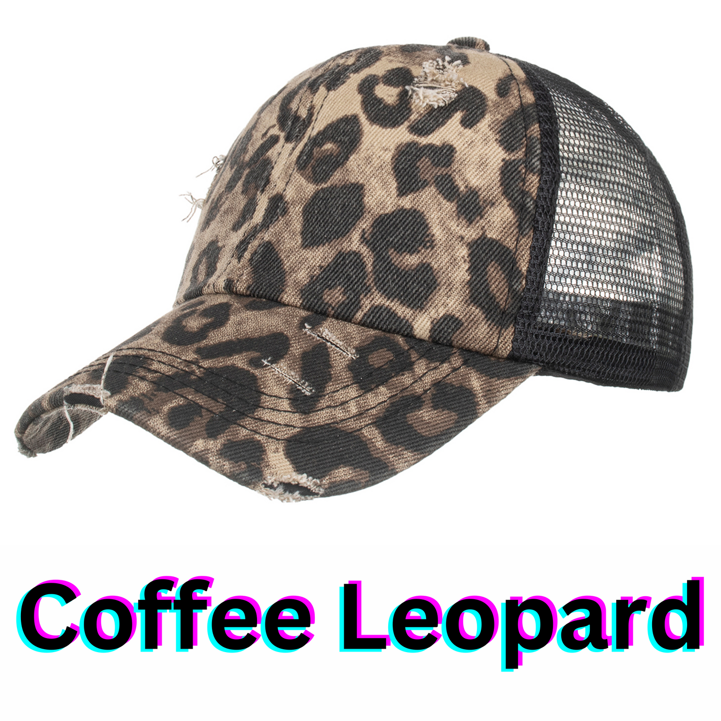 Fri-Yay!- Distressed Ponytail Hat