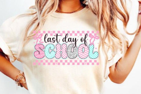Checks and bows-Last Day of School