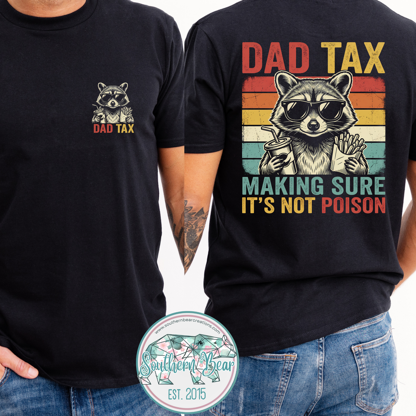 Racoon Dad Tax- front and back