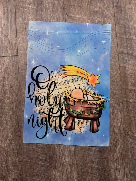O Holy Night garden flag