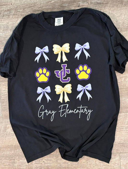 JC Purple & Gold Bows