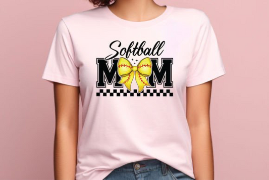 Softball Mom Bow