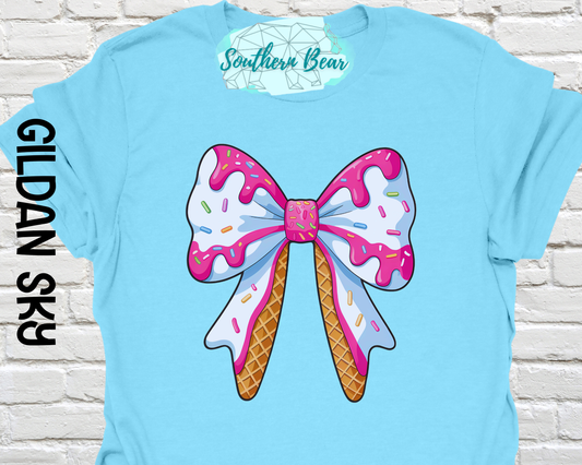 Ice Cream Drip Coquette Bow -Kids