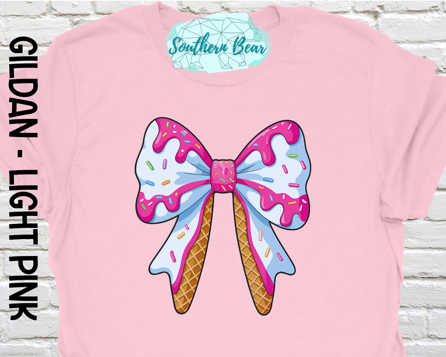 Ice Cream Drip Coquette Bow -Kids