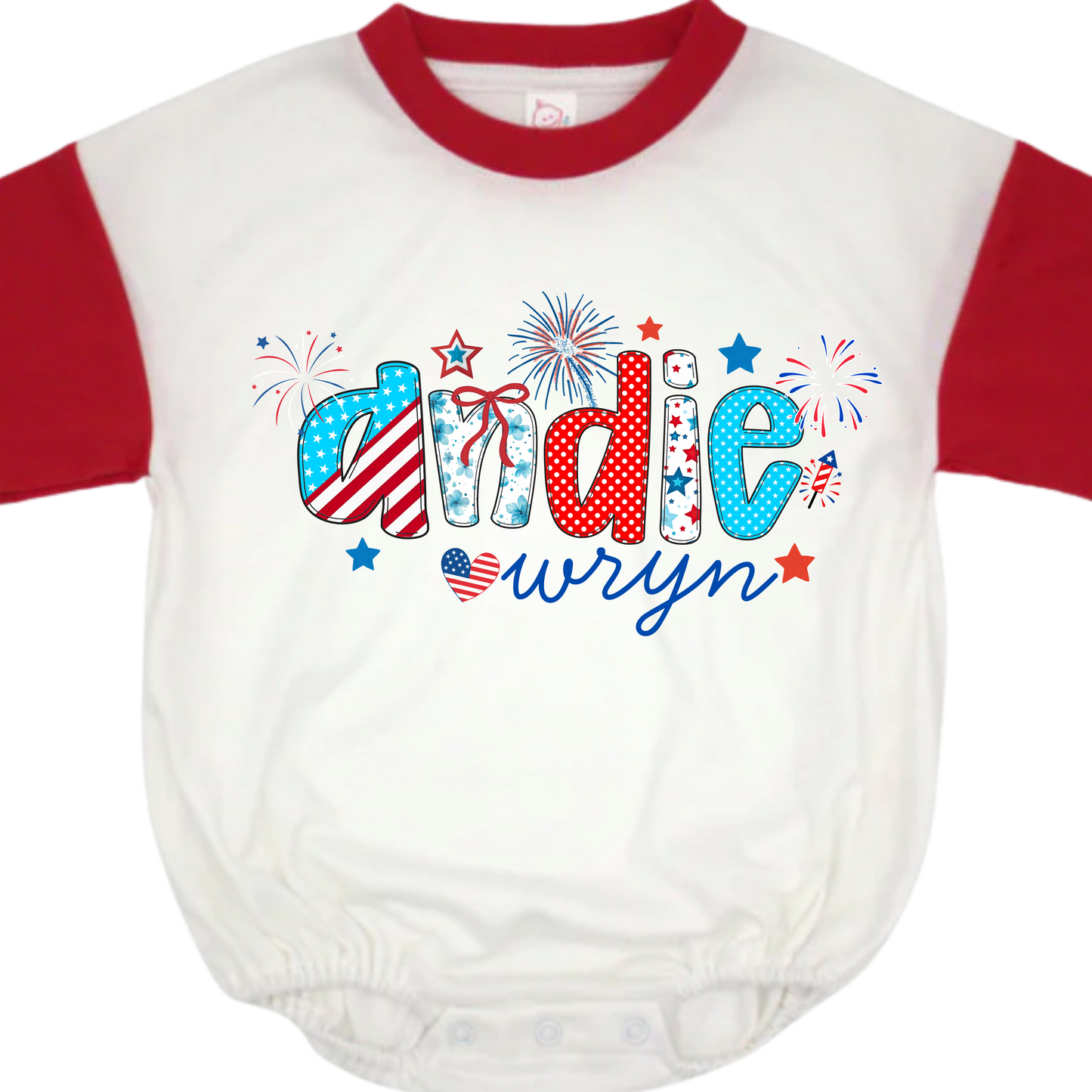 Custom Patriotic letters Bubble