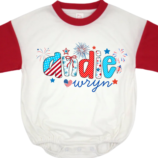 Custom Patriotic letters Bubble