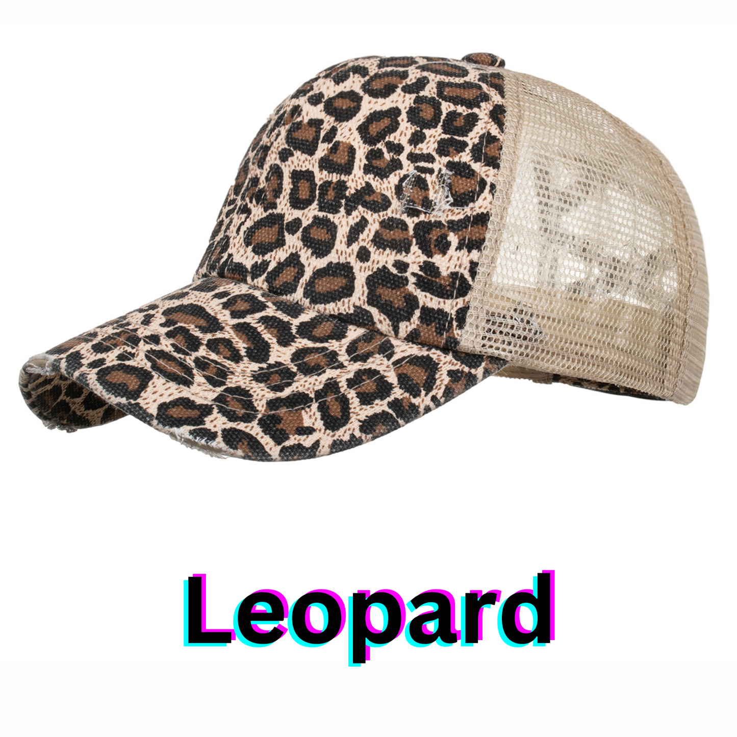 Fri-Yay!- Distressed Ponytail Hat