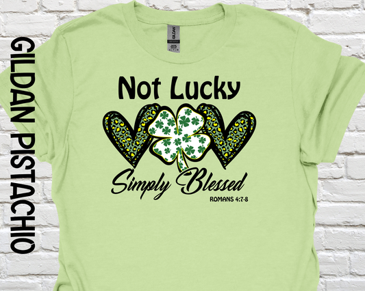 Not Lucky - Simply Blessed Shamrock hearts