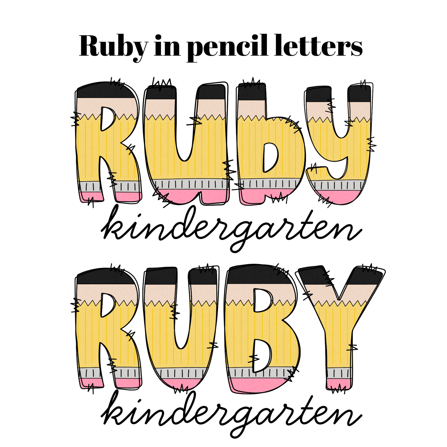 Back to School Custom Names