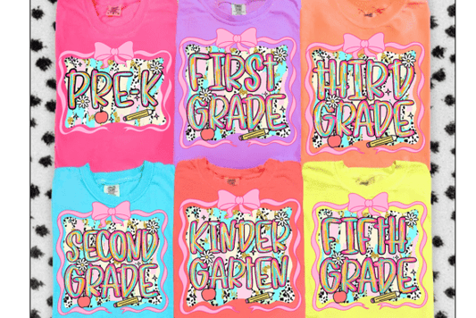 Pink Brush Stroke Grade Level