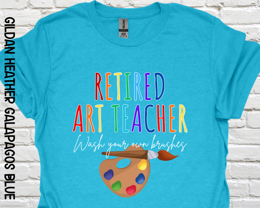 Retired Art Teacher - wash your own brushes