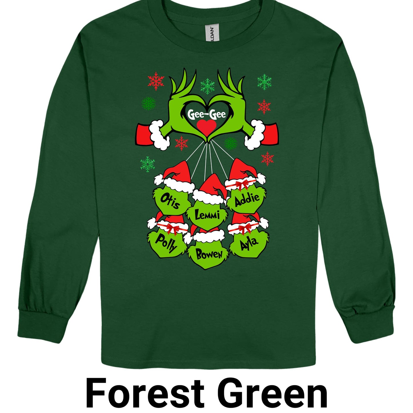 GeeGee-Grandma-Mimi Grinch ornaments