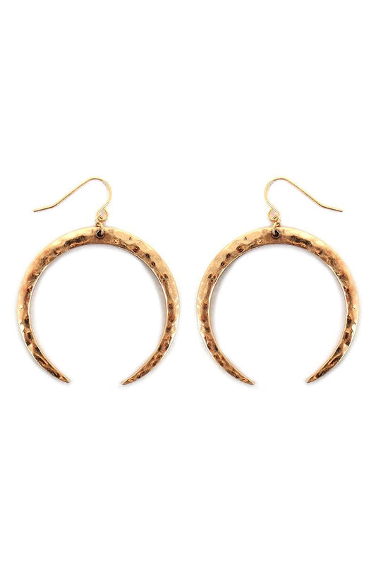 Double horn earrings