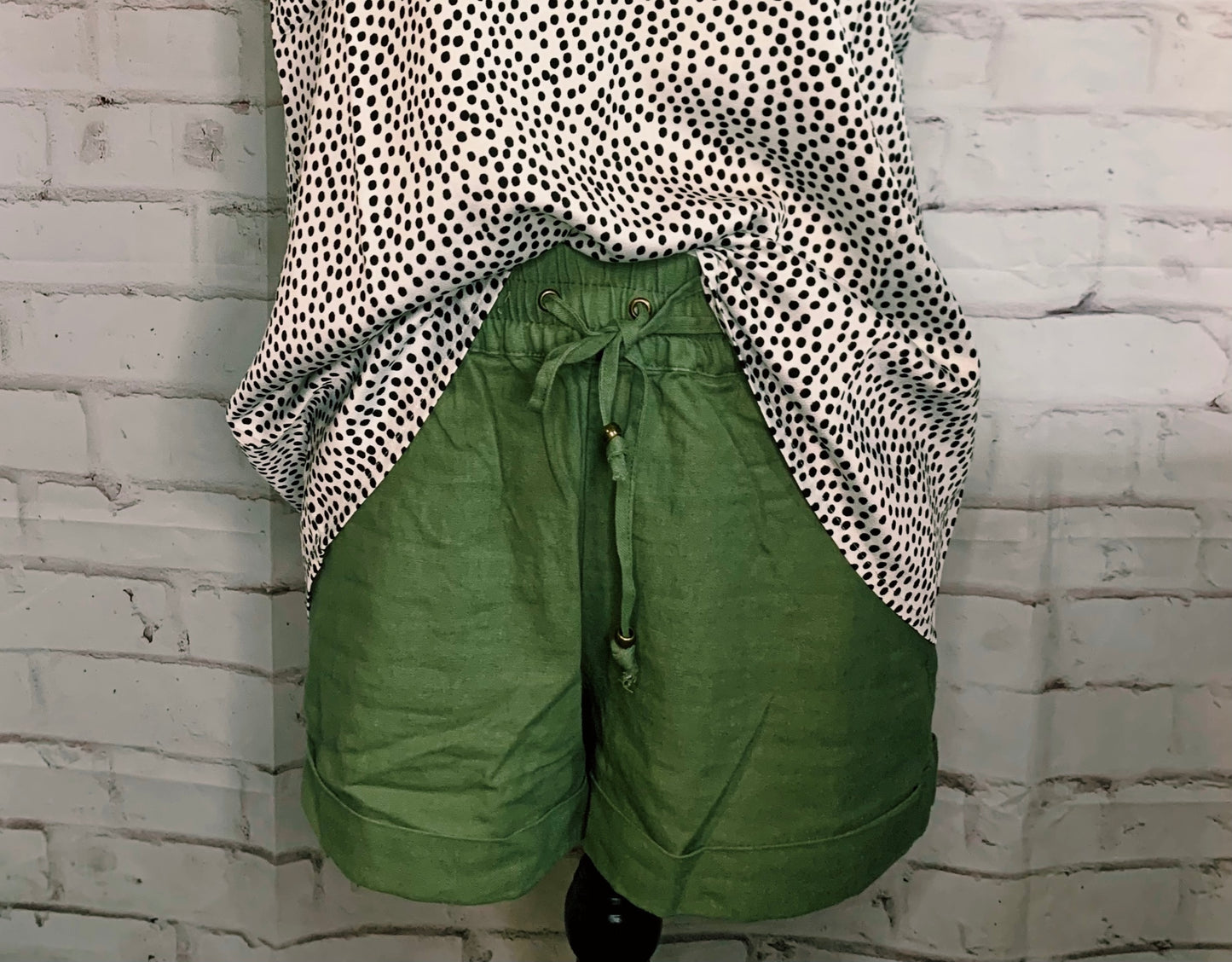 Olive shorts