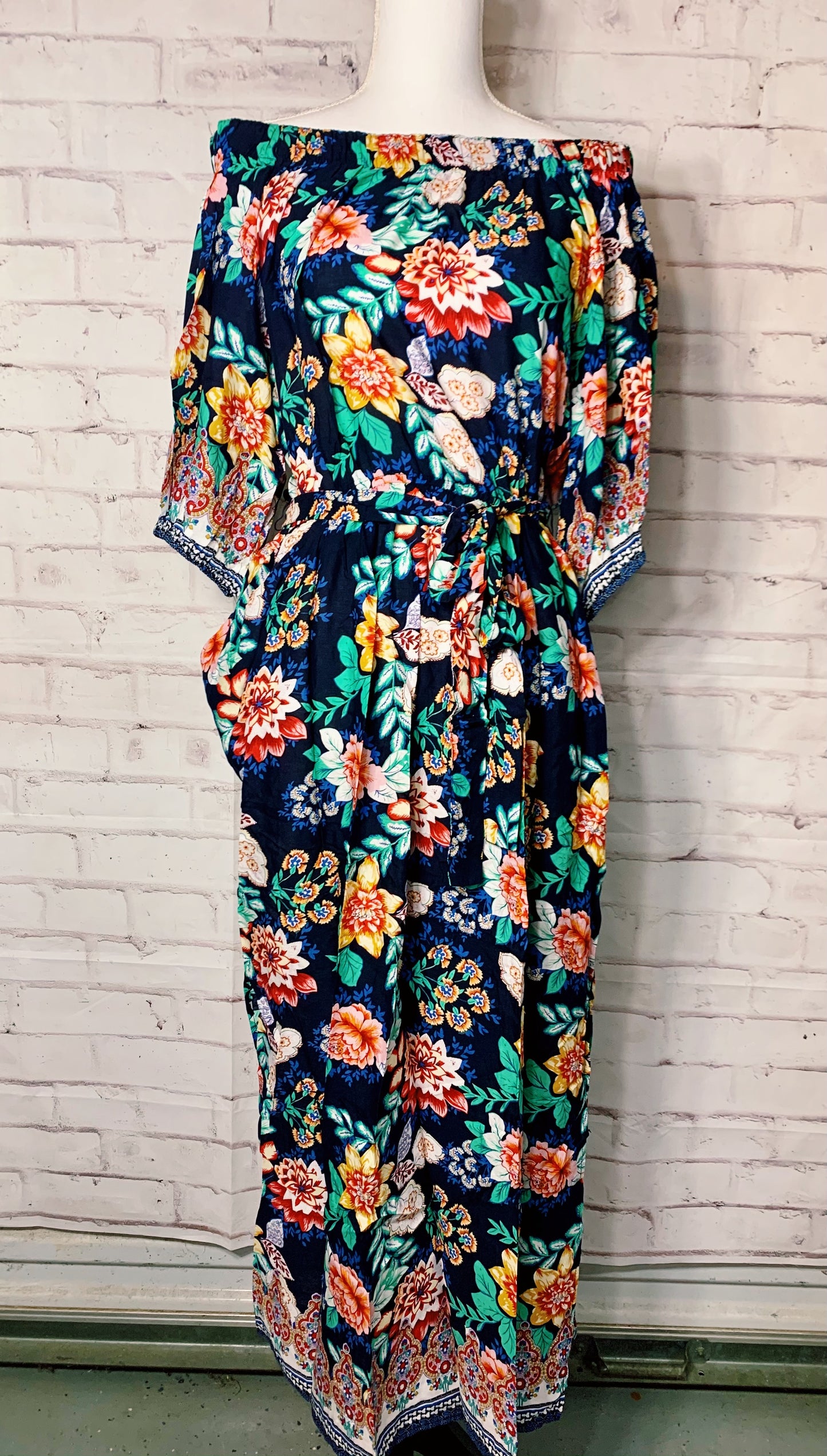 Floral off the shoulder dress