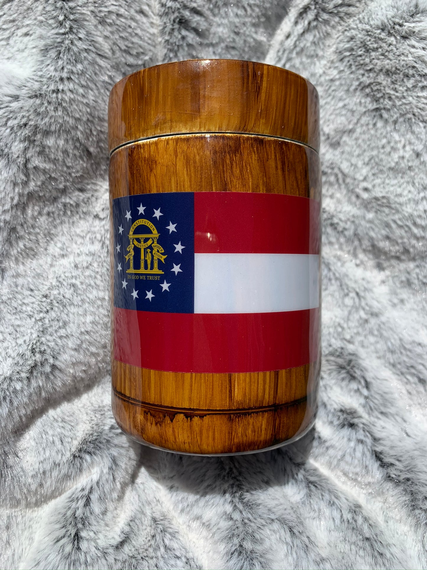 Wood Grain Tumbler Design