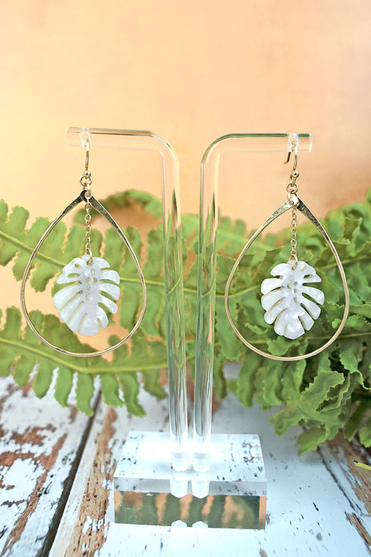 Palm Goldtone Earrings