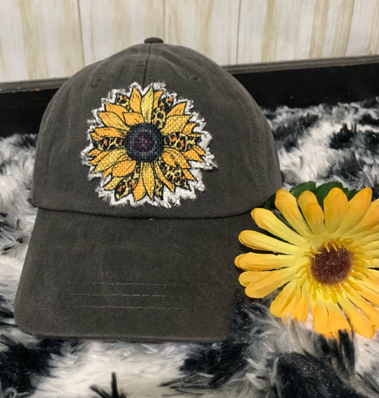 Daisy Hat patch hat-DISTRESSED
