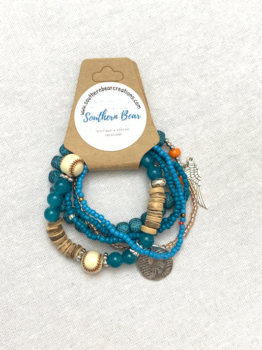 Beaded bracelet set