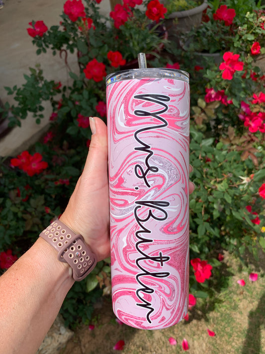 Skinny 20 oz. Color swirl