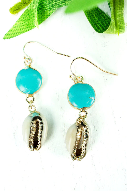Turquoise & Shell Earrings