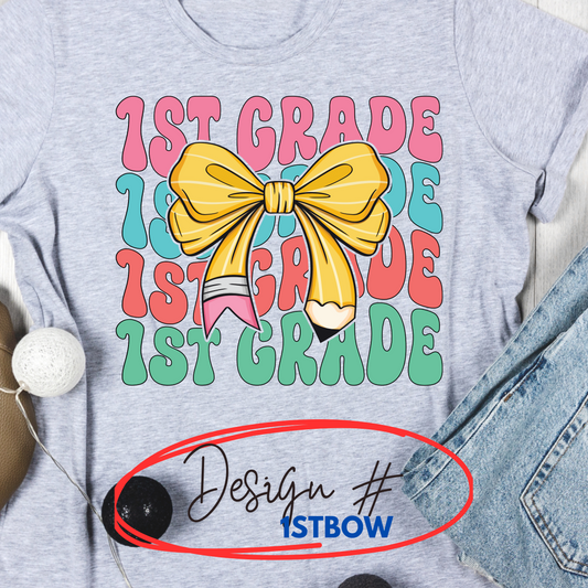 Grade Level Pencil Bow Design