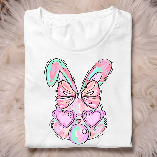 Bunny Blowing a Bubble