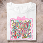 Pink Brush Stroke Grade Level
