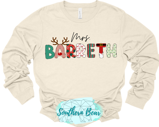 Christmas Letters (Custom Name)