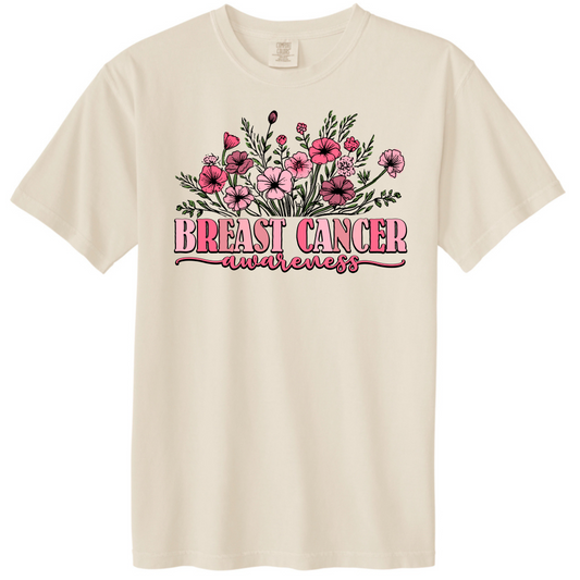 Floral Breast Cancer Awareness