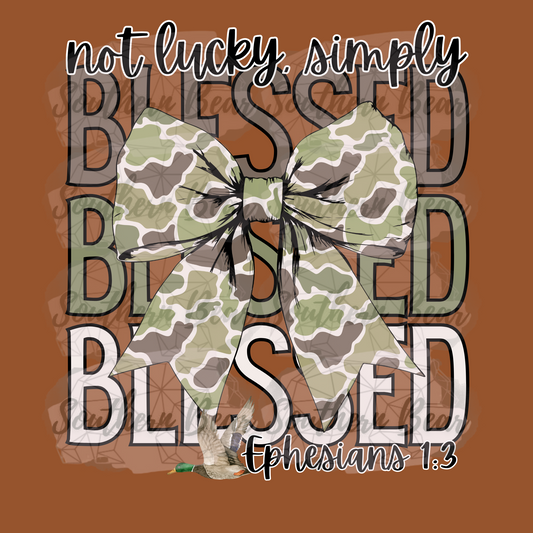 Not Lucky, Simply Blessed