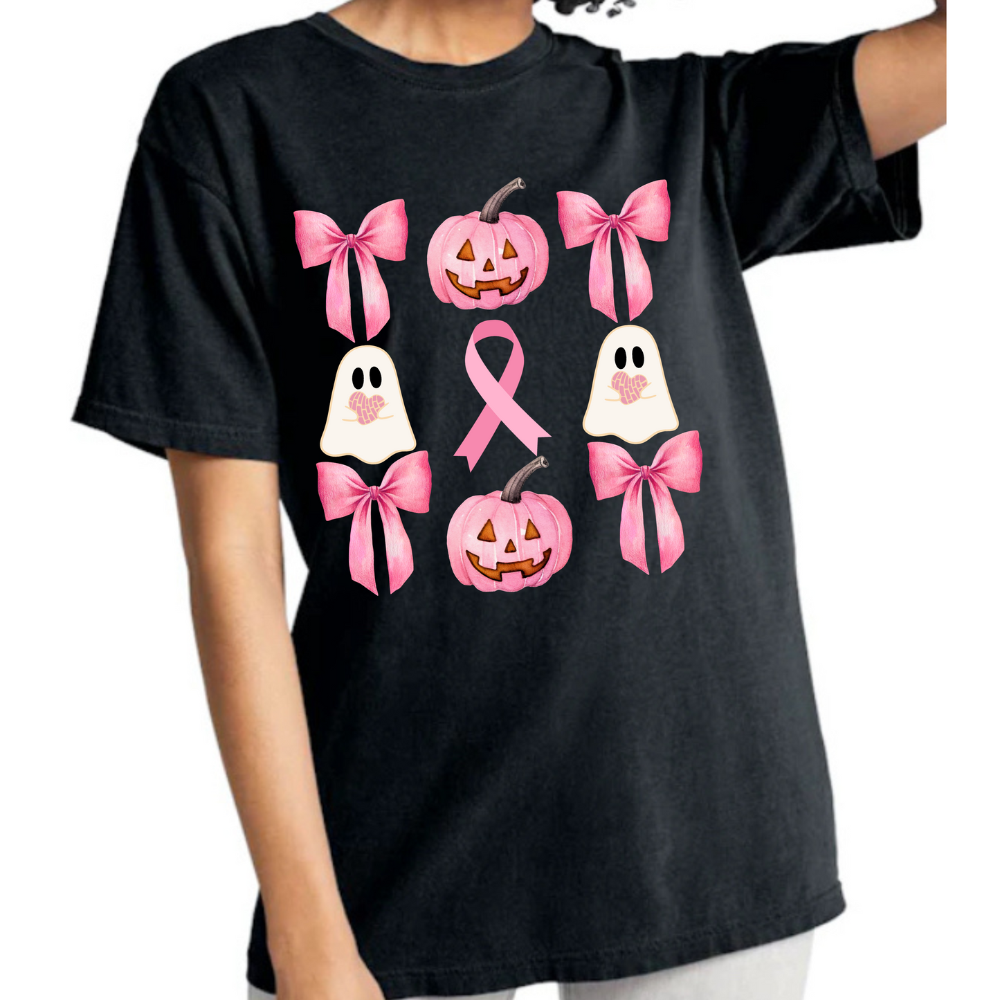 Pink ribbon, ghosts & bows