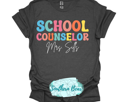 School Counselor Custom Name