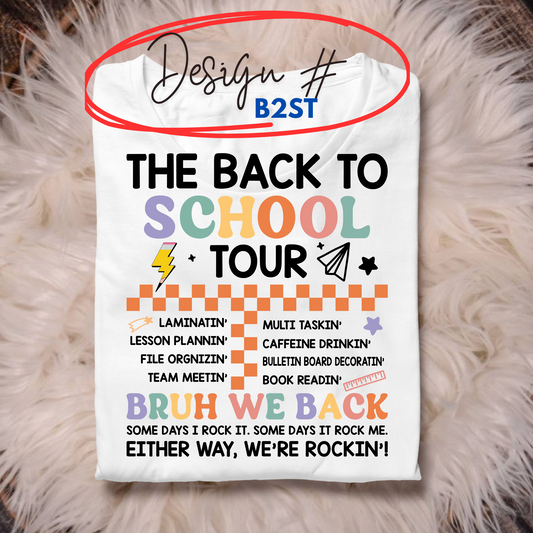 Back to School Tour - Teacher Tour