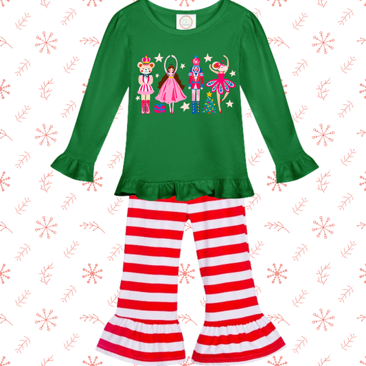Nutcracker Ruffle Tee/Pant Set
