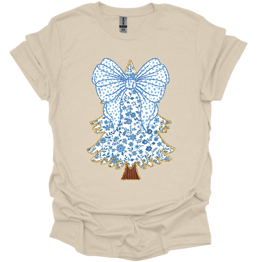 Blue Floral Tree