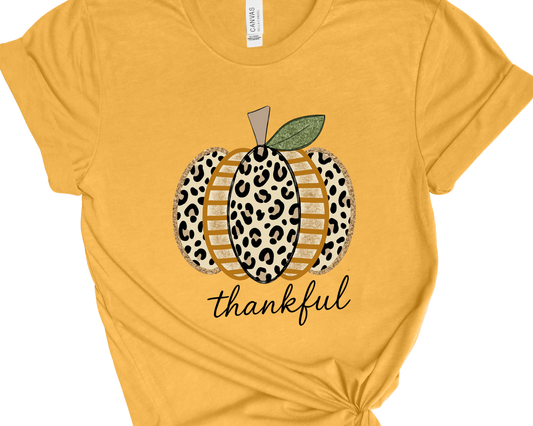 Thankful Cheetah Pumpkin