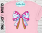 Ice Cream Drip Coquette Bow -Kids