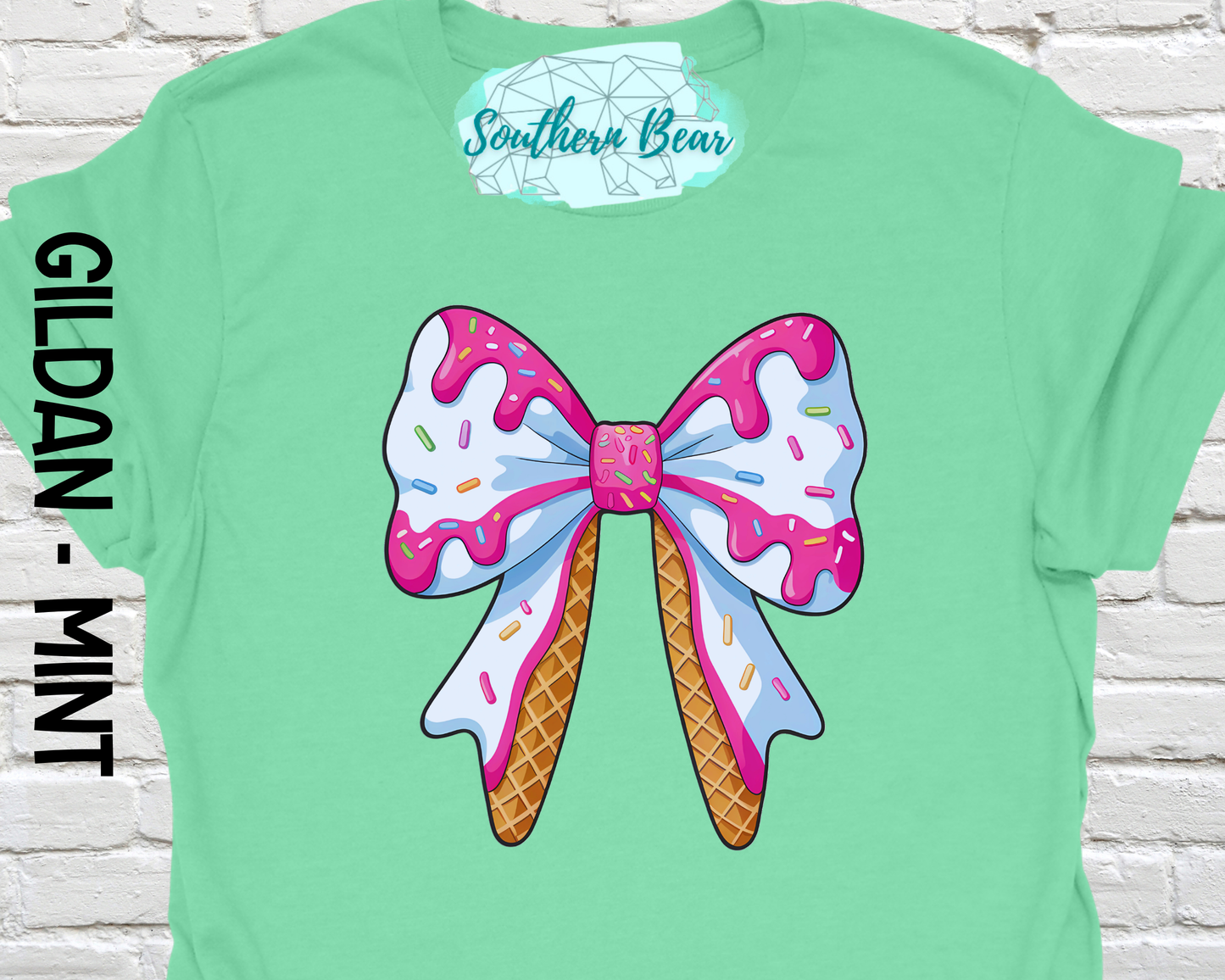 Ice Cream Drip Coquette Bow -Kids