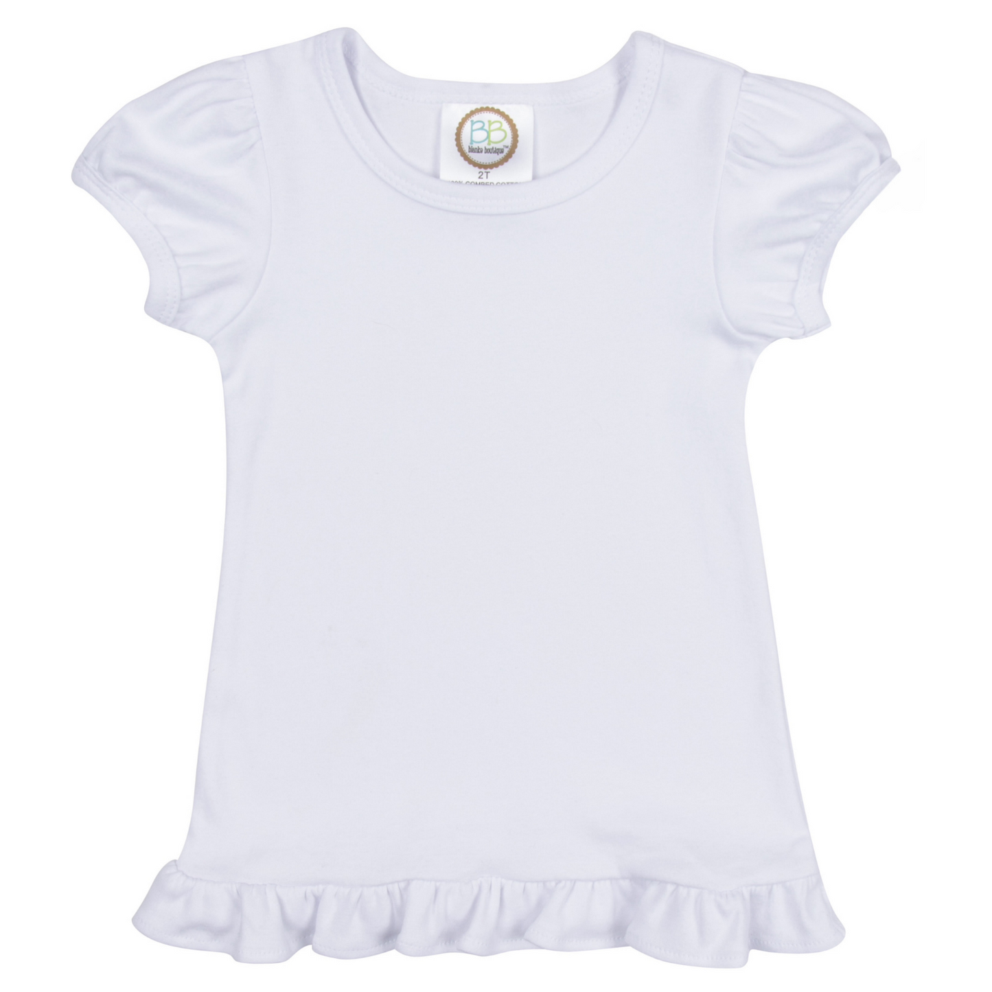 Ruffle Tee-Custom Spring Letters