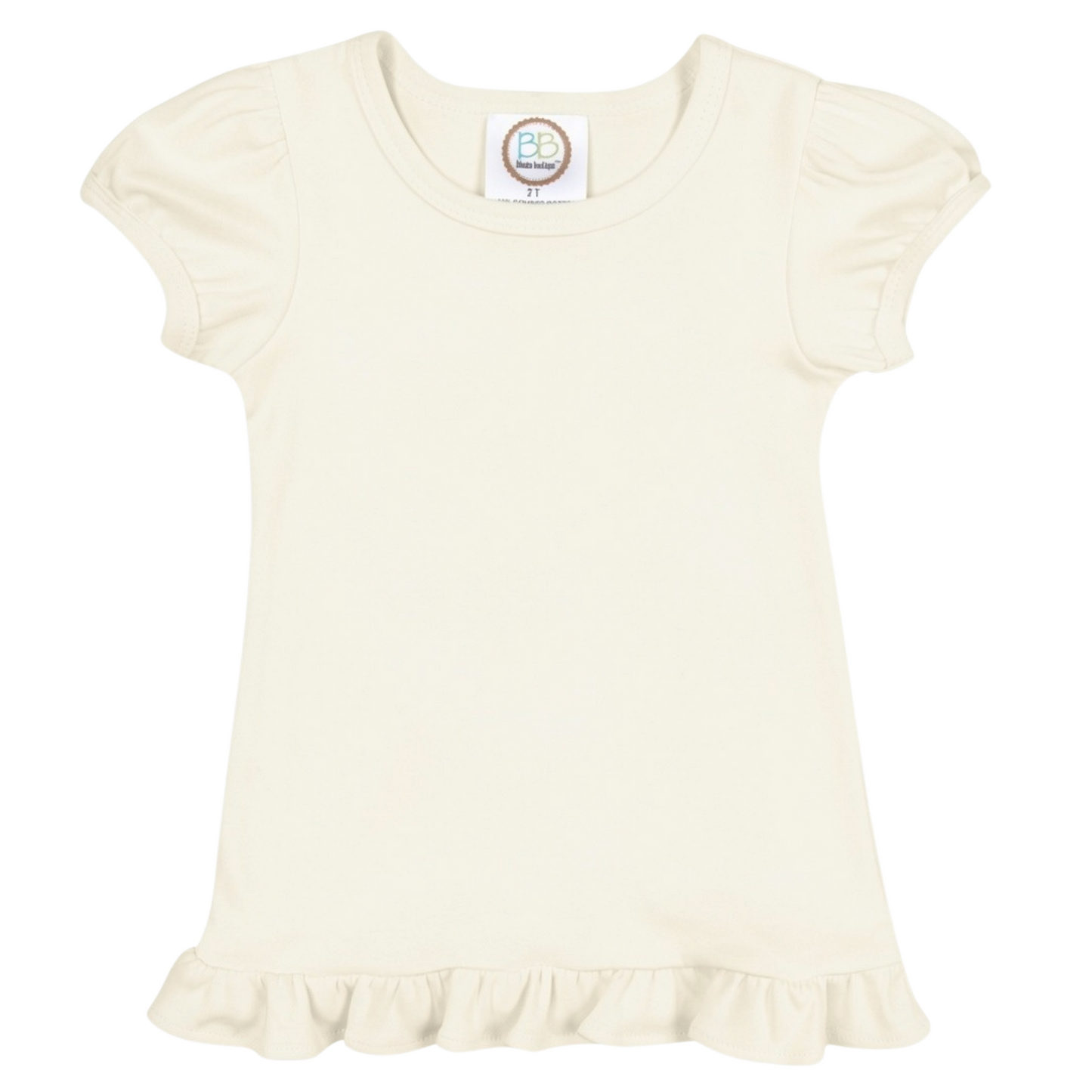 Ruffle Tee-Custom Spring Letters