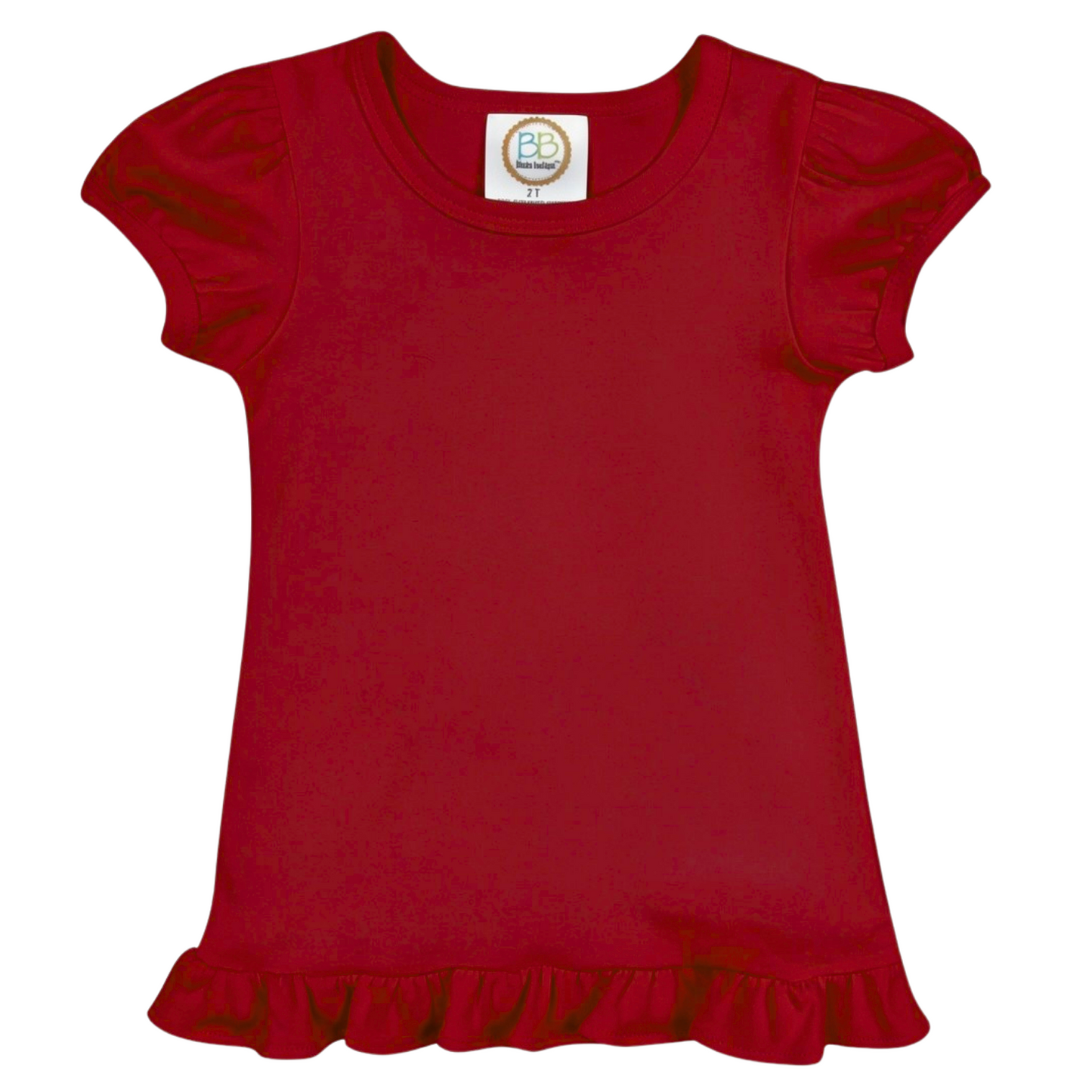 Ruffle Tee-Custom Spring Letters