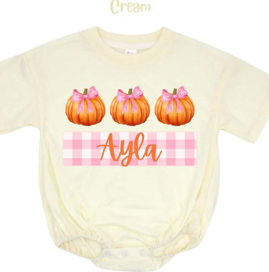 Custom Bow Pumpkins