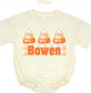 Pumpkins & Candy corn name bubble