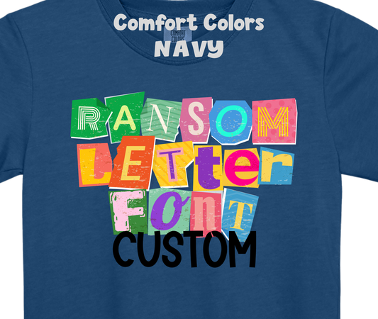 Ransom letter Font-Custom