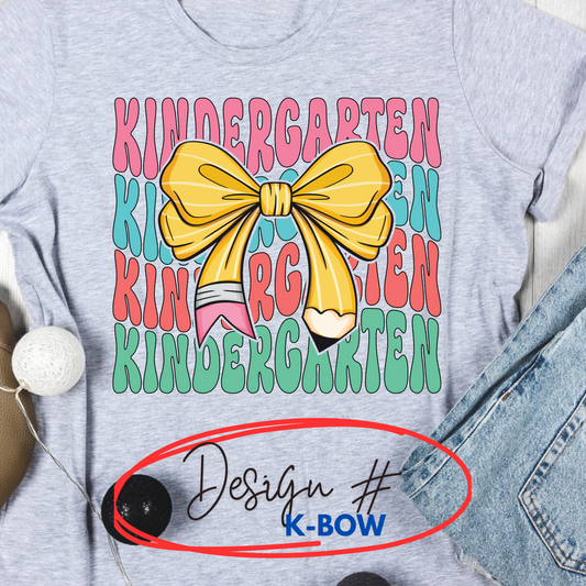 Grade Level Pencil Bow Design